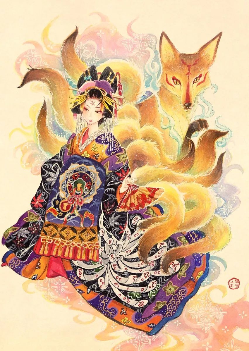 九尾狐图片，九尾狐图片可爱