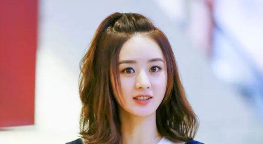 赵丽颖发型，赵丽颖发型图片中短发