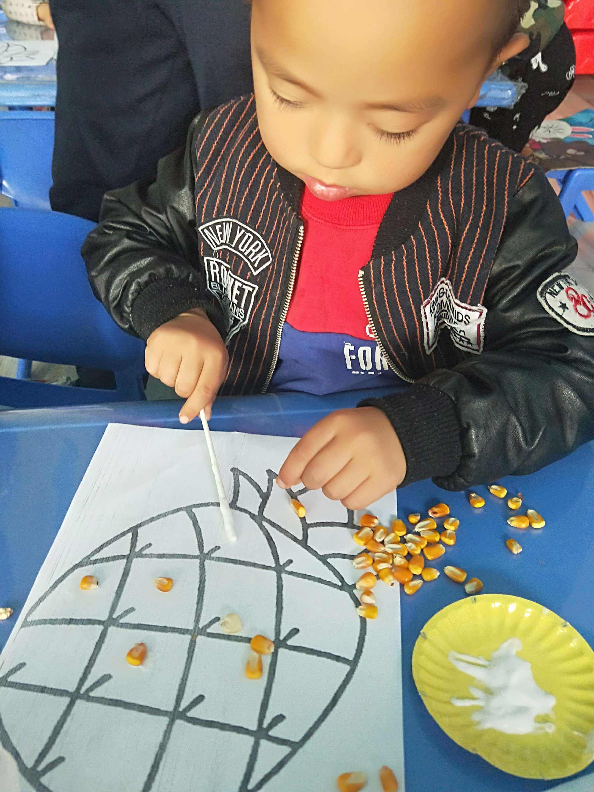 100种子画图片，种子贴画简单又好看