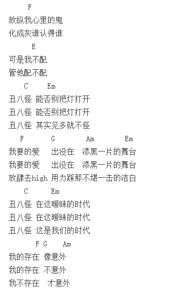 丑八怪简谱，起风了数字简谱