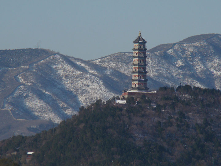 西山晴雪，北京西山晴雪