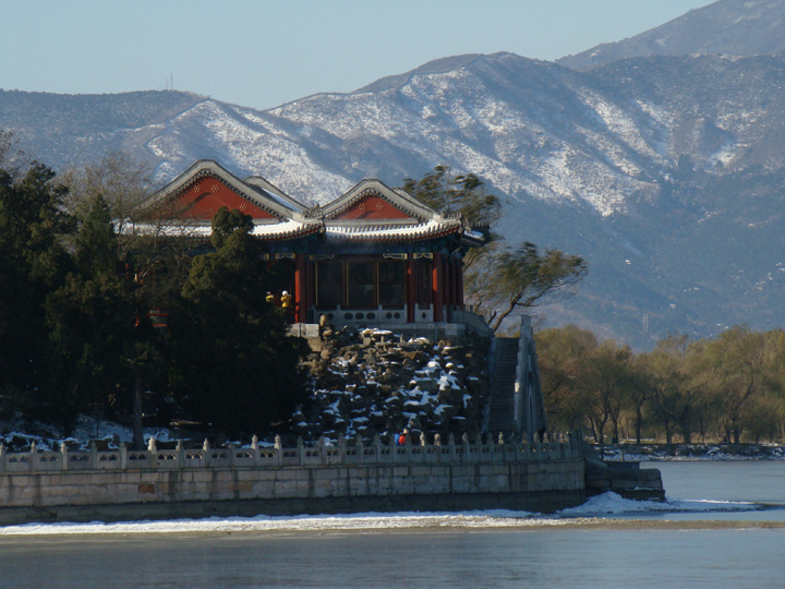 西山晴雪，北京西山晴雪
