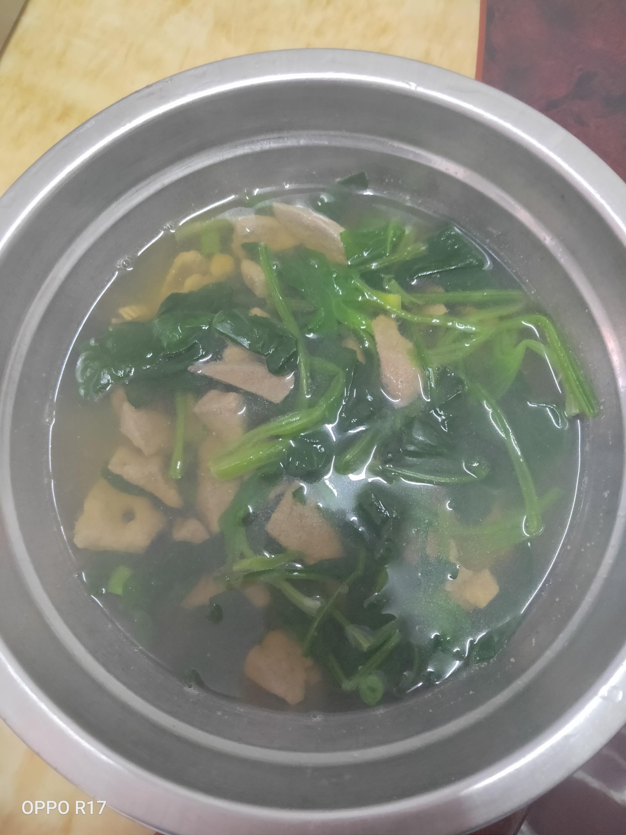 猪肝菠菜汤怎么做，请问猪肝菠菜汤怎么做