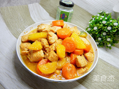 胡萝卜烧鸡，胡萝卜烧鸡图片